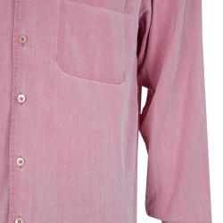 Pre Owned Ermenegildo Zegna Pink Cotton Shirt M