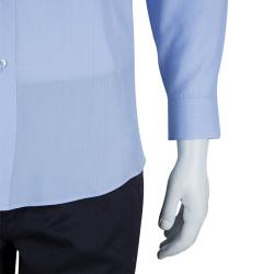 Pre Owned Ermenegildo Zegna Blue Long Sleeve Buttondown Cotton Shirt L