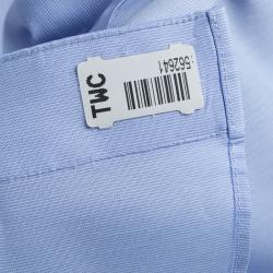 Pre Owned Ermenegildo Zegna Blue Long Sleeve Buttondown Cotton Shirt L