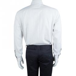 Pre Owned قميص ايرمنيجيلدو زينيا قطن مخطط بألوان متعددة بأكمام طويلة وأزرار أمامية L