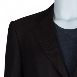 Pre Owned بليزر ايرمنيجيلدو زينيا تويل بني L