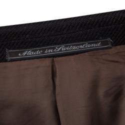 Pre Owned بليزر ايرمنيجيلدو زينيا تويل بني L