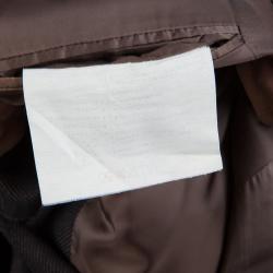 Pre Owned بليزر ايرمنيجيلدو زينيا تويل بني L