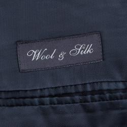Ermenegildo Zegna Navy Blue Striped Pant Suit L