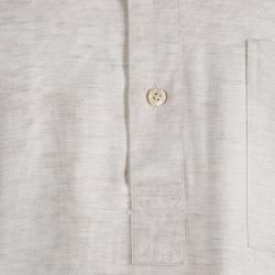 مملوكة مسبقًا Ermenegildo Zegna Beige Linen Blend Long Sleeve Shirt XL