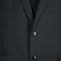 Pre Owned جاكيت بليزر ايرمنيجيلدو زينيا ميلا باتساع عادي صوف رصاصي  XL