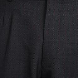 Ermenegildo Zegna Trofeo 600 Grey Wool Striped Pant Suit L