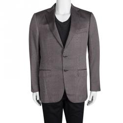 Pre Owned جاكيت بليزر إيرمنجليدو زينيا قصة إعتيادية L