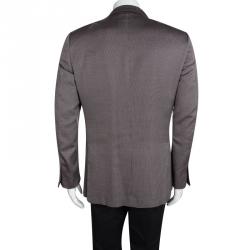 Pre Owned جاكيت بليزر إيرمنجليدو زينيا قصة إعتيادية L