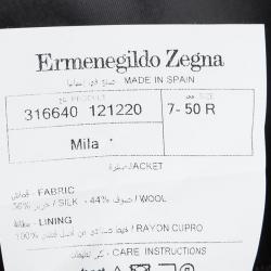 Pre Owned جاكيت بليزر إيرمنجليدو زينيا قصة إعتيادية L