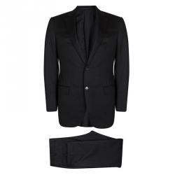 Ermenegildo Zegna Multiseason Black Wool Regular Fit Suit L