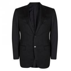 Ermenegildo Zegna Multiseason Black Wool Regular Fit Suit L