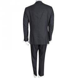Ermenegildo Zegna Cool Effect Grey Wool Regular Fit Mila Suit L