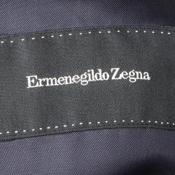 Pre Owned Ermenegildo Zegna Blue Striped Regular Fit Blazer L