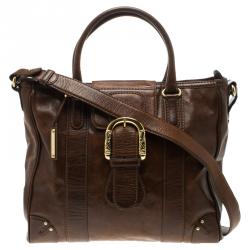 Escada Brown Leather Tote
