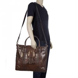 Escada Brown Leather Tote