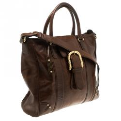 Escada Brown Leather Tote