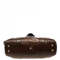 Escada Brown Leather Tote