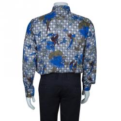 Pre Owned Etro Men's Multicolor Print Shirt L