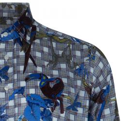 Pre Owned Etro Men's Multicolor Print Shirt L