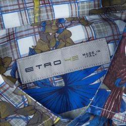 Pre Owned Etro Men's Multicolor Print Shirt L