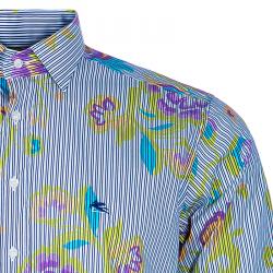 Pre Owned Etro Men's Multicolor Floral Printed Shirt M