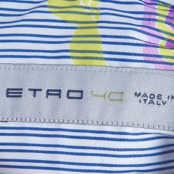 Pre Owned Etro Men's Multicolor Floral Printed Shirt M
