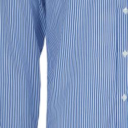 Pre Owned Etro Men's Blue Striped Shirt M