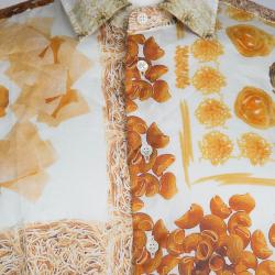 مملوكة مسبقًا Etro Multicolor Pasta Print Long Sleeve Button Front Cotton Shirt XL