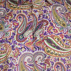 مملوكة مسبقًا Etro Multicolor Paisley Print Long Sleeve Button Front Cotton Shirt L