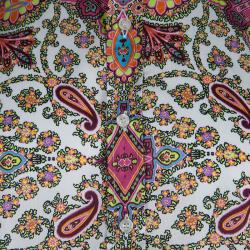 Pre Owned قميص إيترو  بأزرار أمامية وأكمام طويلة قطن متعدد الألوان L