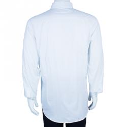 مملوكة مسبقًا قميص رجالي إترو مطرز أبيض XXL