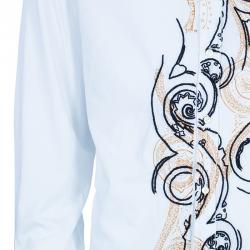 مملوكة مسبقًا قميص رجالي إترو مطرز أبيض XXL