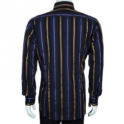 Pre Owned قميص ايترو مخطط متعدد الألوان للرجال M