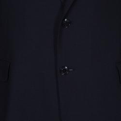 Pre Owned Etro Navy Blue Cashmere Sports Coat XL