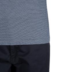 Pre Owned Etro Grey Contrast Rib Trim Polo T-Shirt M