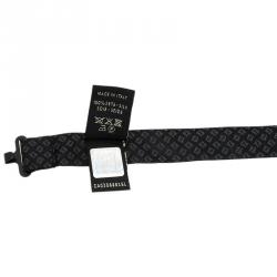 Fendi Black Silk FF Logo Bow Tie 