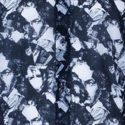 Pre Owned Fendi Men's Black Printed Shirt L