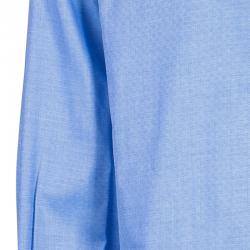 Pre Owned Fendi Men's Light Blue Cotton Shirt M