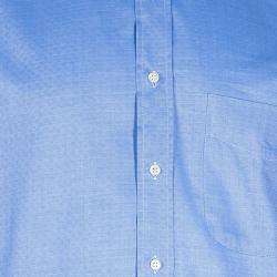 Pre Owned Fendi Men's Light Blue Cotton Shirt M