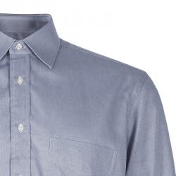 Pre Owned Fendi Men's Pale Grey Cotton Shirt M