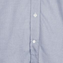 Pre Owned Fendi Men's Pale Grey Cotton Shirt M