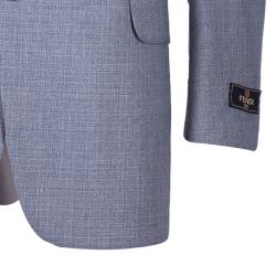 Fendi Men's Grey Wool Blazer L
