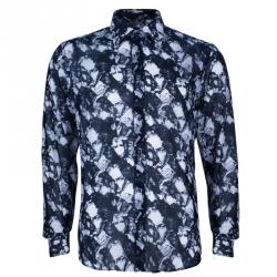Pre Owned Fendi Men's Black Printed Shirt L