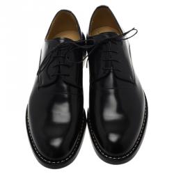 Fendi Black Leather Oxfords Size 42