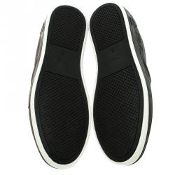 Fendi Brown Zucca Coated Canvas Slip On Sneakers Size 41