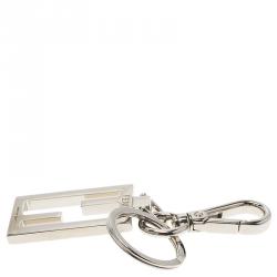 Fendi Silver Logo Key Chain