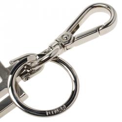 Fendi Silver Logo Key Chain
