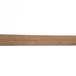 Pre Owned حزام فندي جلد أسود بالشعار FF 100 سم