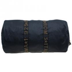 Pre Owned Fendi Black Nylon Carry-On Travel Boston Bag